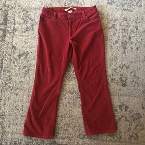 B2G2 GAP red bootcut corduroy pants